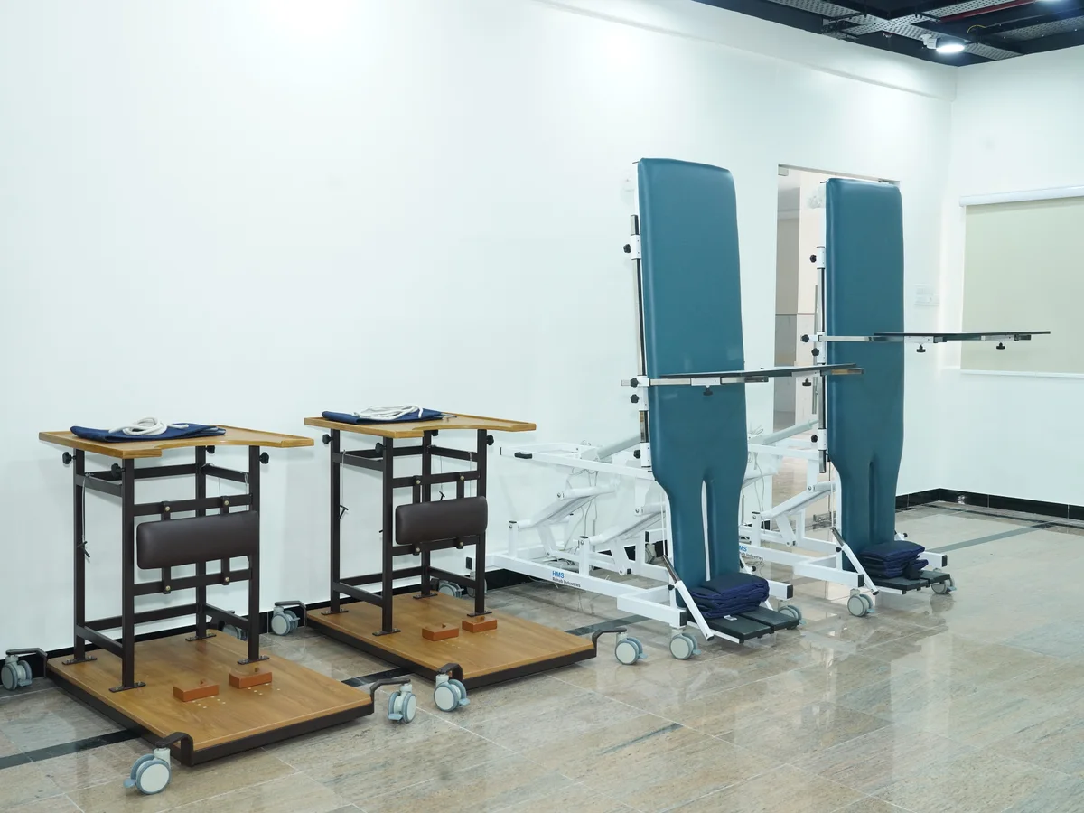 Stroke rehabilitation equipment at SRM Rehab Centre
